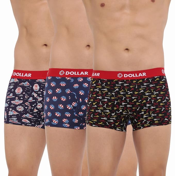 Dollar Bigboss Men Trunk BTR 17 Multicolor (Pack of 1) Size L