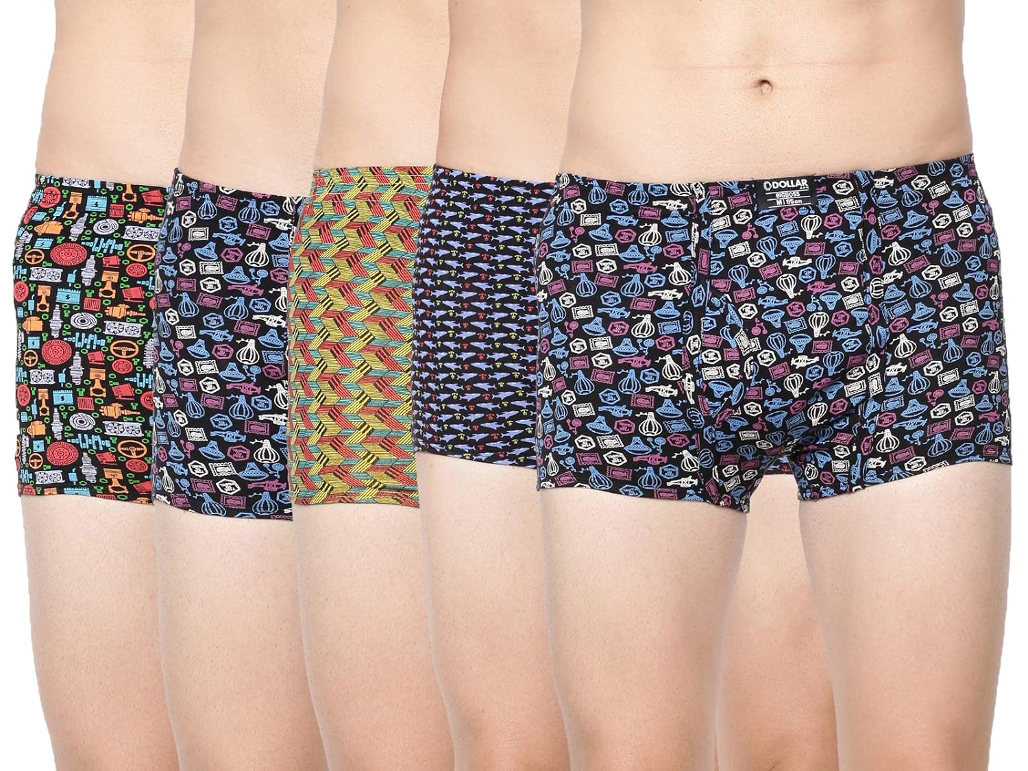 Dollar Bigboss Men's Assorted   Printed Trunk All Size (80 cm to 100 cm )