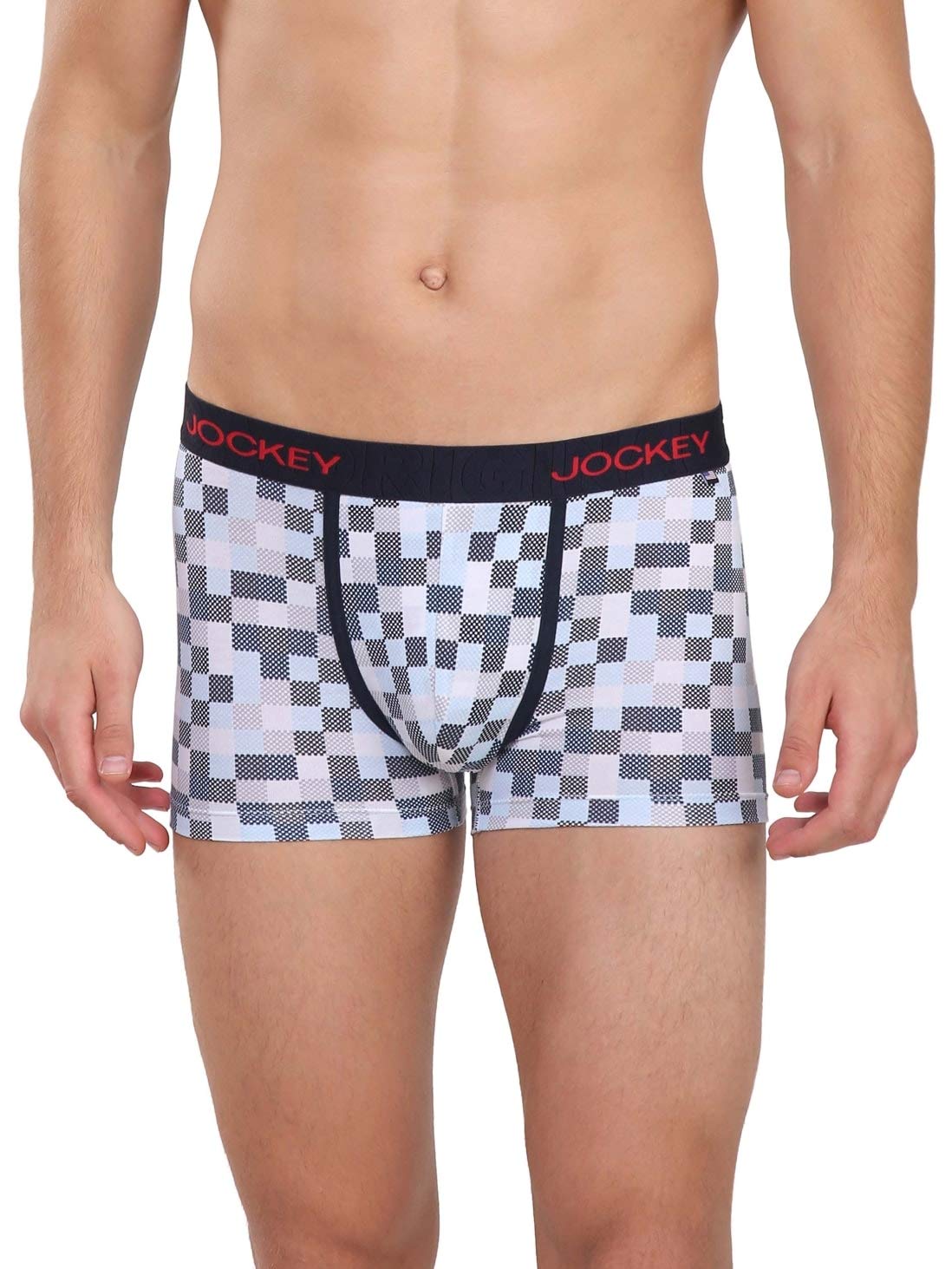 Jockey US63 Men's Super Combed Cotton Elastane Stretch Printed Trunk with Ultrasoft Waistband (Pack of 1 Prints May Vary)