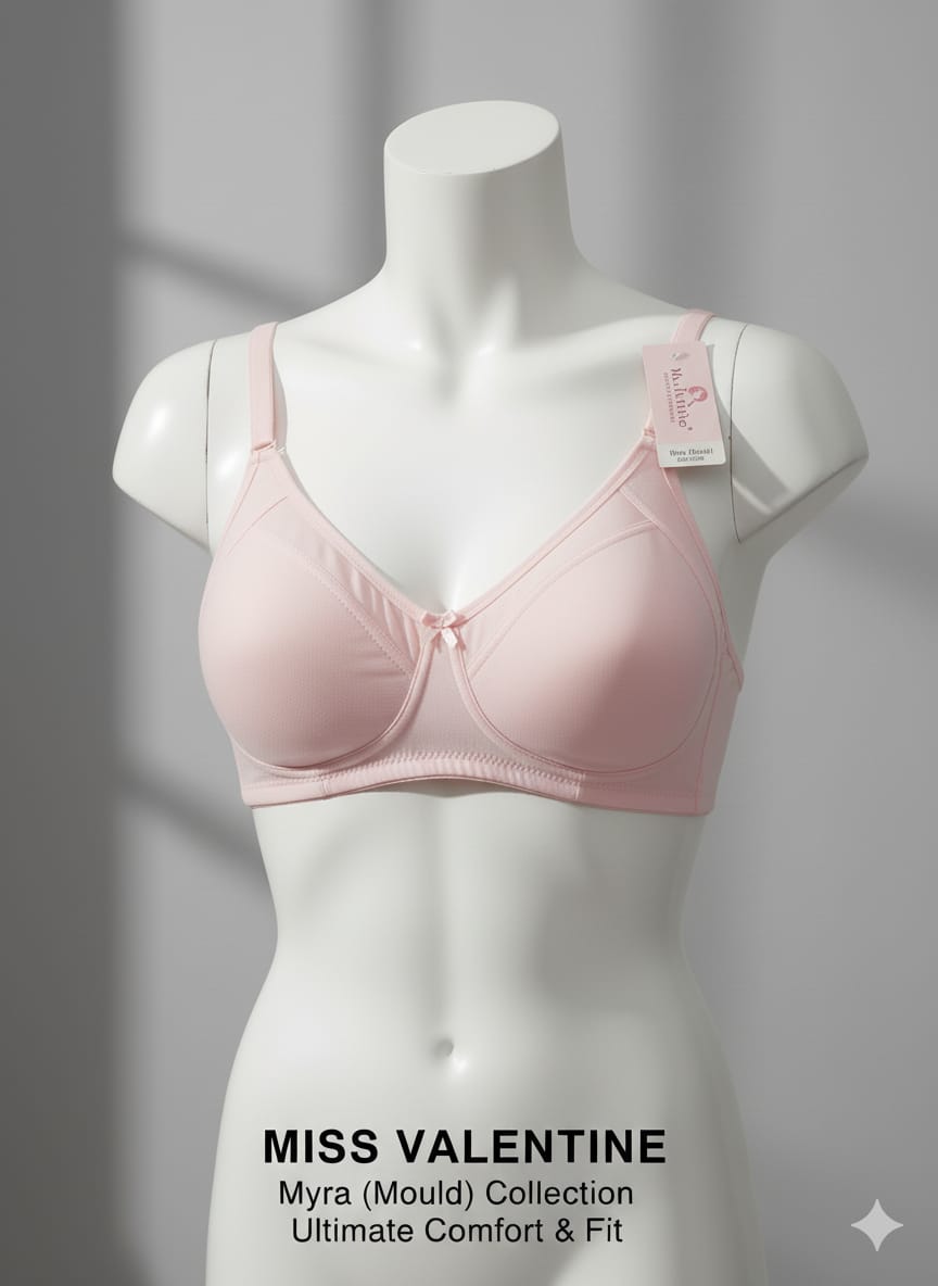 MissValentine Myra Seamless Non-Padded Full Coverage Bra for Women