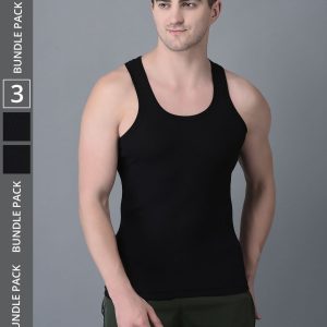 Dollar Black Derby Vest for Men's