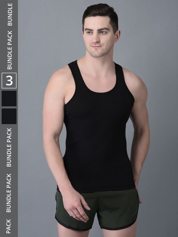 Dollar Black Derby Vest for Men's