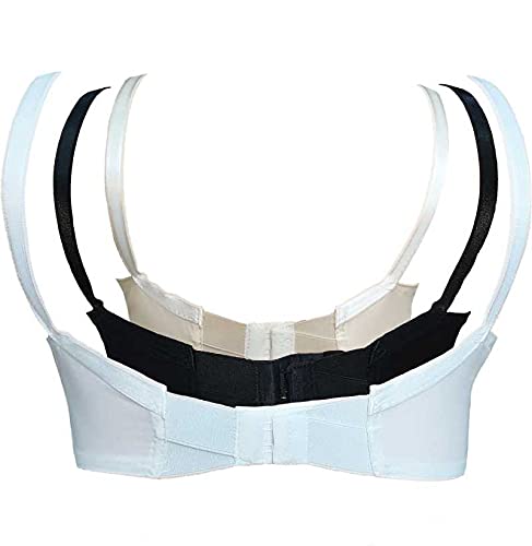 Teenager Bra Women's Cotton Non Padded Wired Regular, Full-Coverage Bra (Teenager 36D WBS_White, Black, Skin_36)