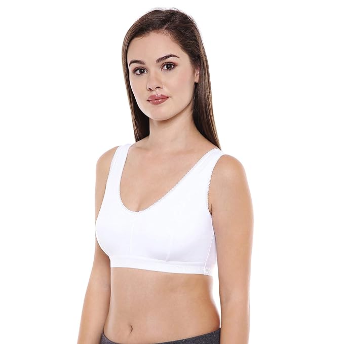 Bodycare Sports Bra 1607 all sizes (75 cm to 100 cm) white and skin colour