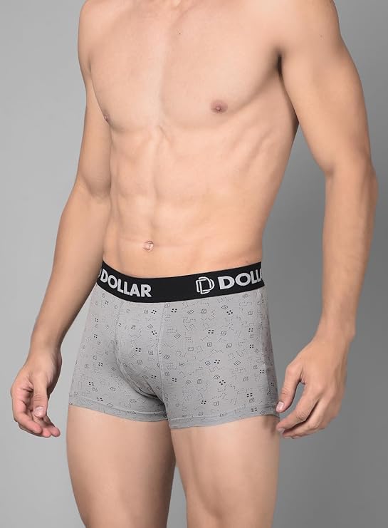 Dollar Bigboss Men's Assorted Cotton Trunk BTR17  Size M to XXL (Colour may vary)