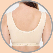 Bodycare Sports Bra 1607 all sizes (75 cm to 100 cm) white and skin colour