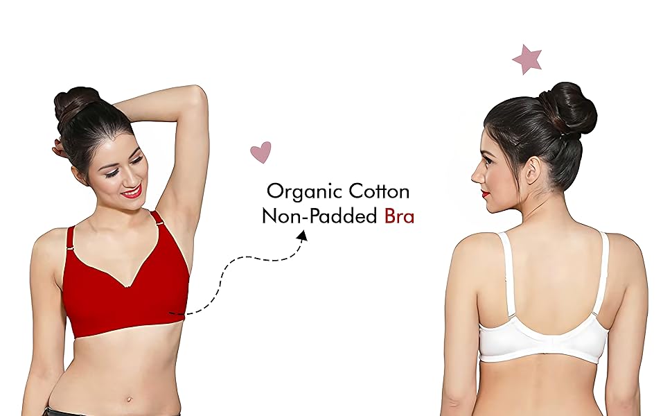 Ingrid  Women Cotton Non-Padded Non-Wired T-shirt Bra  Size 105cm