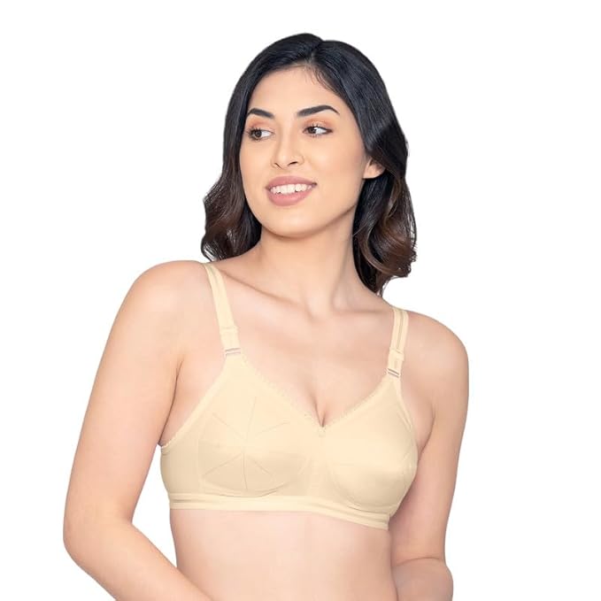 Kalyani Damini Full Coverage Non Padded Cotton Everyday Bra 90B (36cm)