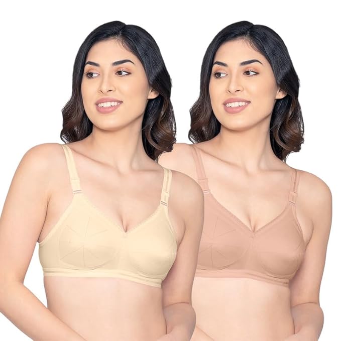 Kalyani Damini Full Coverage Non Padded Cotton Everyday Bra 90B (36cm)