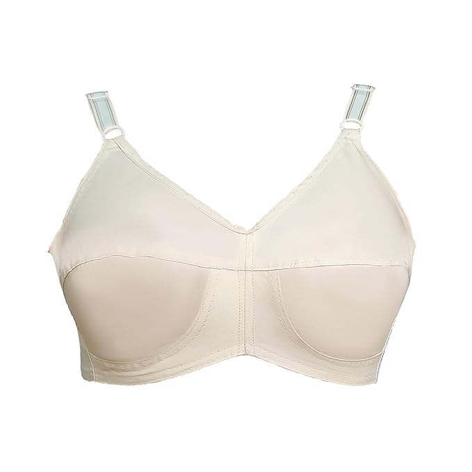 Teenager Bra Women's Cotton Non Padded Wired Regular, Full-Coverage Bra (Teenager 38DD WBS_White, Black, Skin_38)
