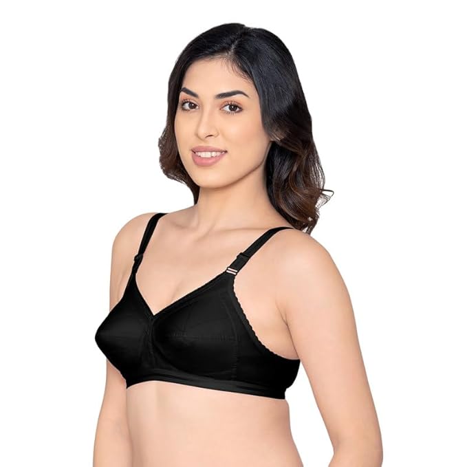 Kalyani Damini Full Coverage Non Padded Cotton Everyday Bra 90B (36cm)