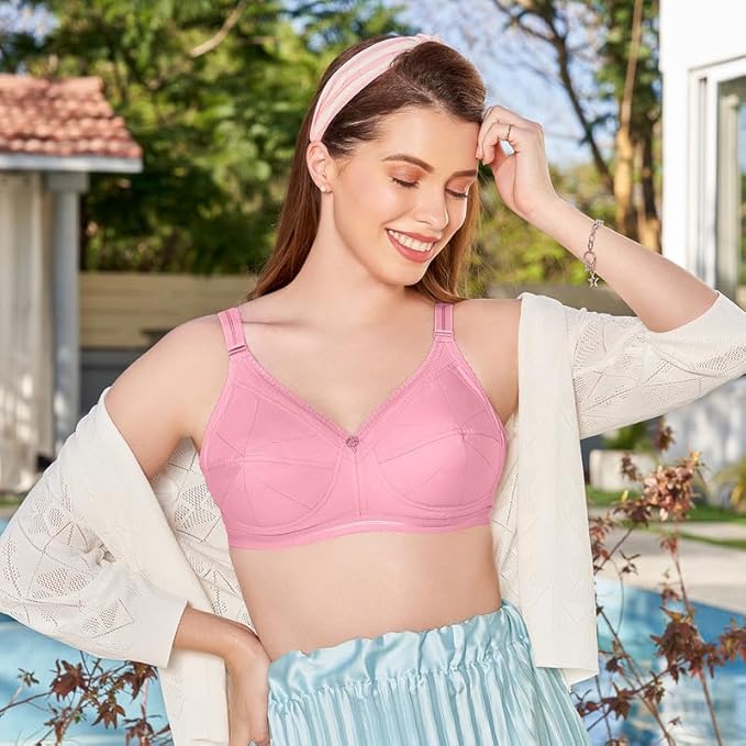 Kalyani Damini Full Coverage Non Padded Cotton Everyday Bra 90B (36cm)