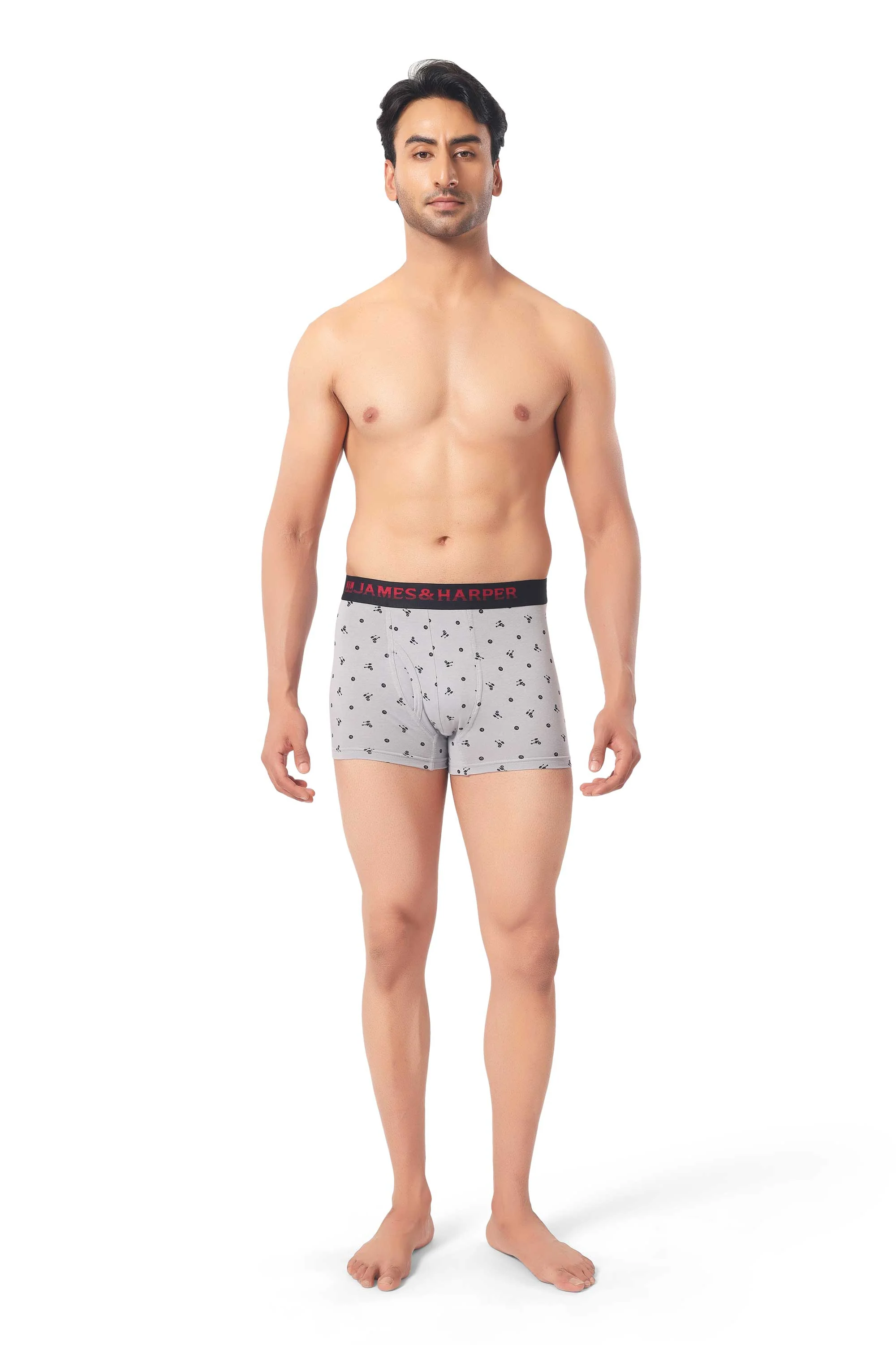 James & Harper Men's Printed Samrat Trunk Size 85 cm Pack of 3