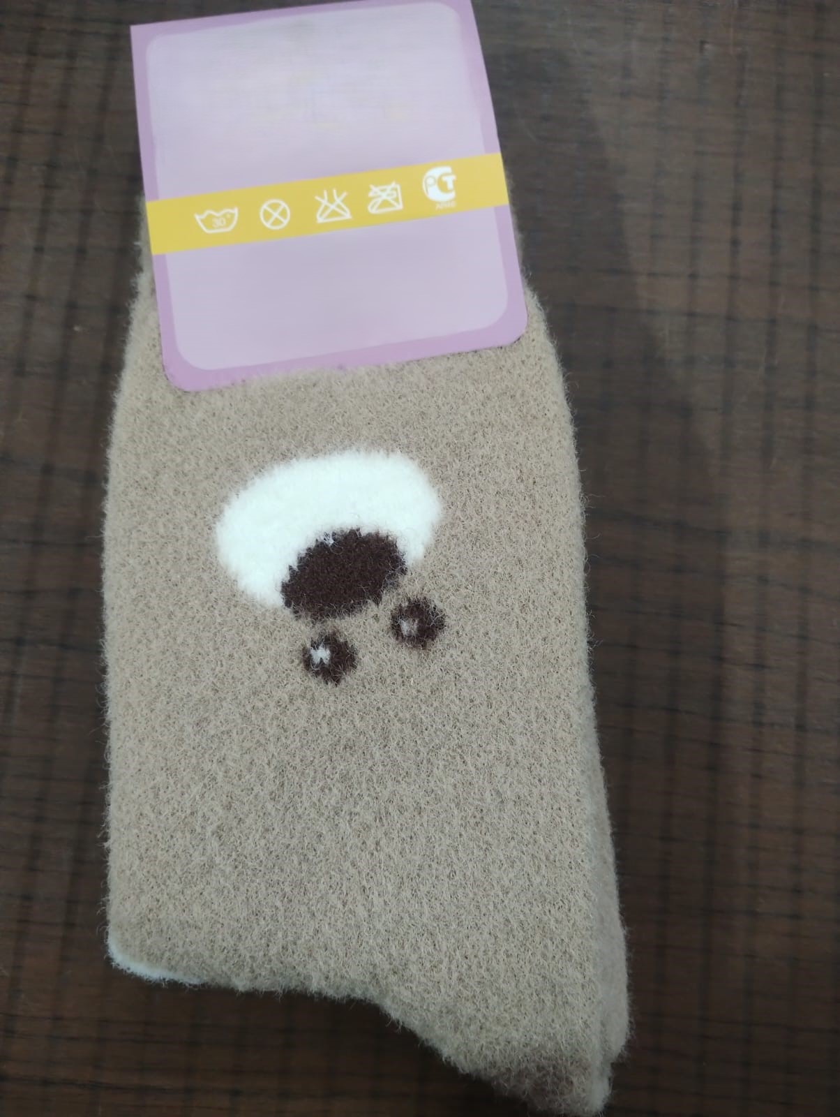 Ladies Winter Socks – Soft Fleece Cute Bear Design