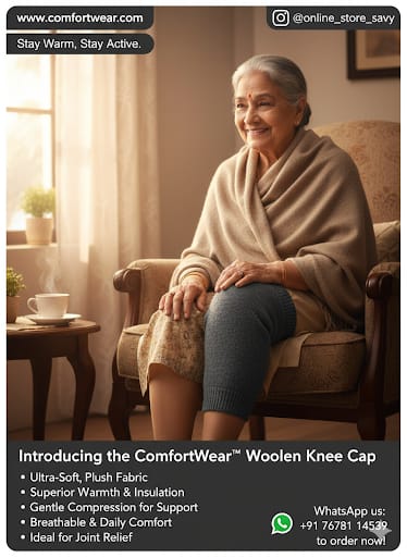 Woolen Knee Cap – Warmth, Comfort & Support for Daily Life