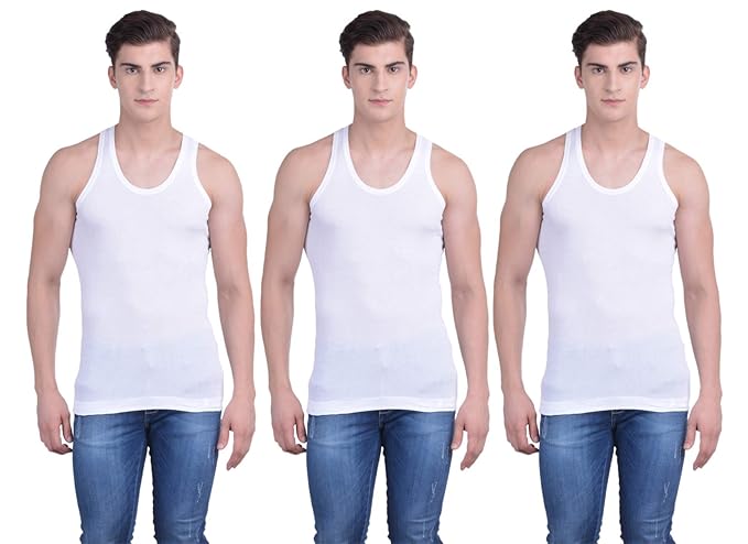 Dollar Big Boss White RN Vest for Men Pack of 3