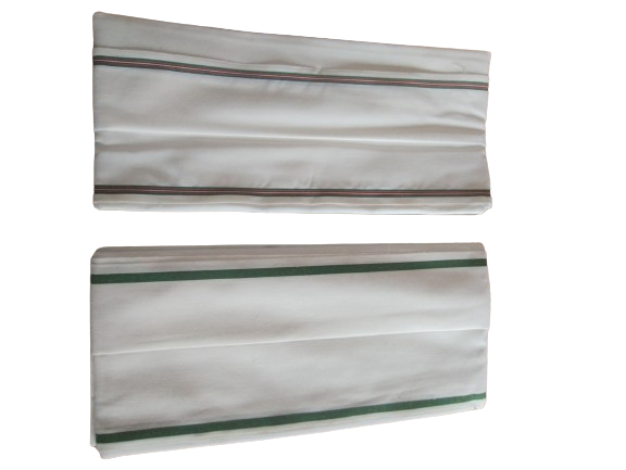 Pure Cotton Soft Gamcha for Men- White Men's gamcha (White) (Set of 1)