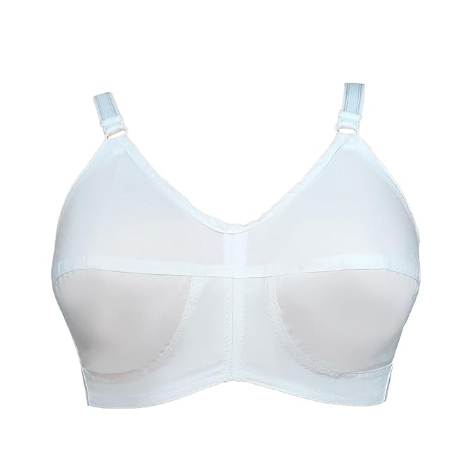 Teenager Bra Women's Cotton Non Padded Wired Regular, Full-Coverage Bra (Teenager 38DD WBS_White, Black, Skin_38)