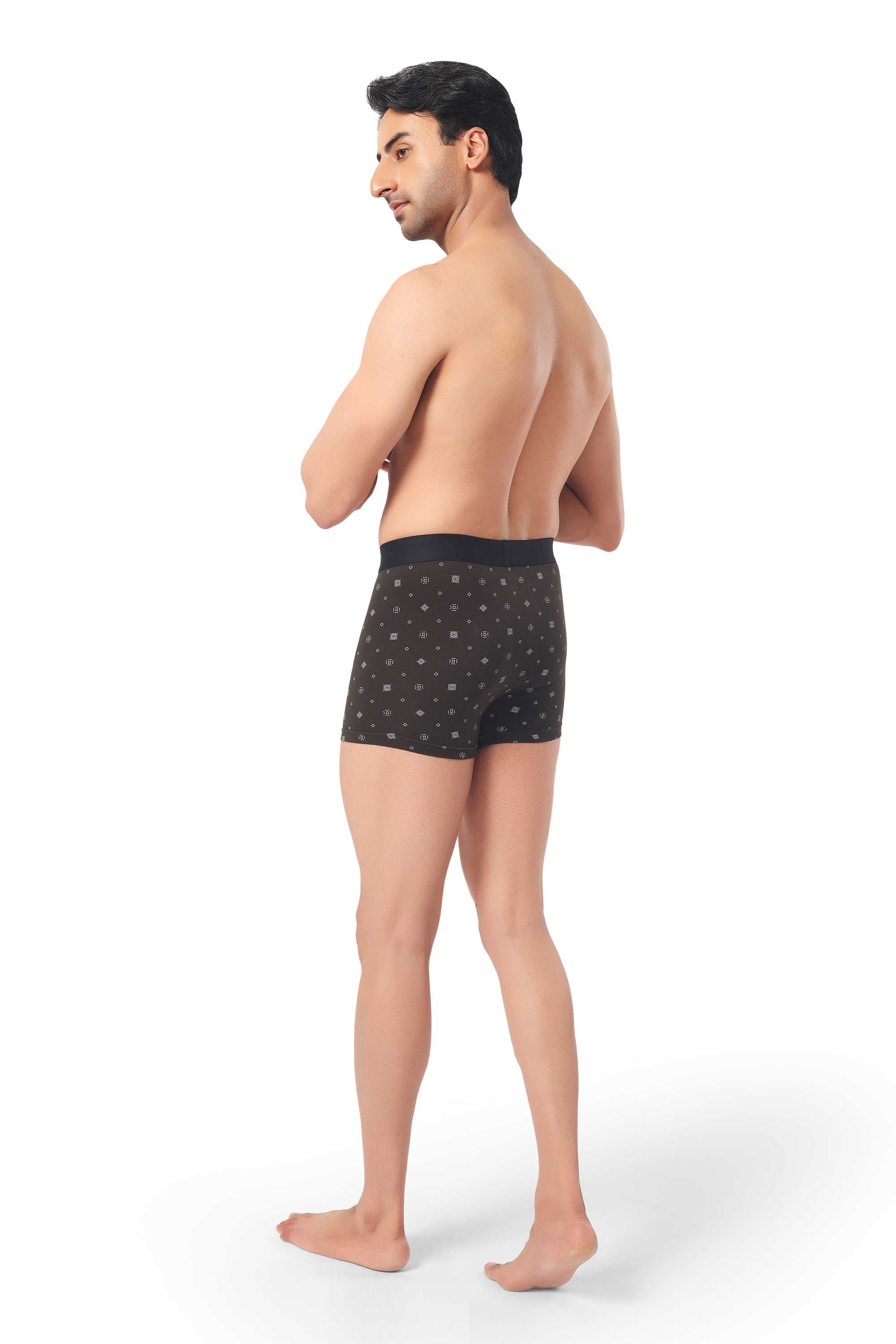 James & Harper Men's Printed Samrat Trunk Size 85 cm Pack of 3